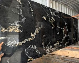 Titanic Black Granite Slab