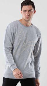 Mens Pure Cotton Grey Sweatshirt