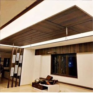 Wooden Texture Stretch Ceiling