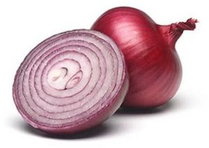 organic red onion