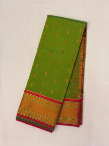 Parrot Green Chunari Paithani Silk Saree