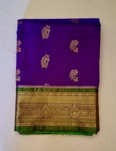 Purple Tissue Silk Saree