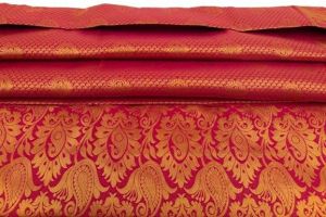 Red and Gold Banarasi Silk Saree