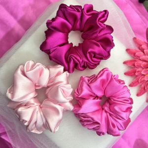 Satin Scrunchies Shades of Pink