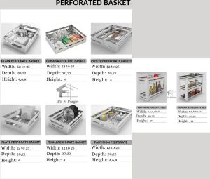 Kitchen Baskets perforated