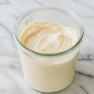 white mayonnaise