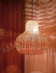 Round Bamboo Hanging Lamp