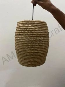 Metal Jute Hanging Lamp