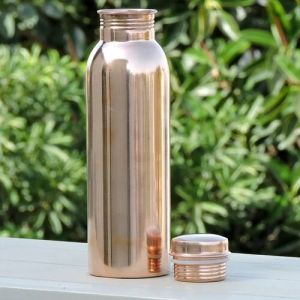 Polished Copper Water Bottle