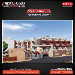 3D Architectural residential colony