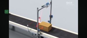 QR based scanning system for running line conveyor