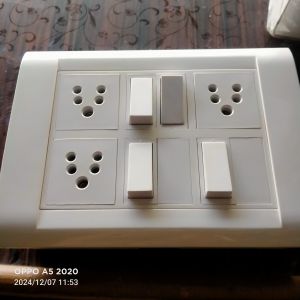 white 12mm pvc Switch Socket Board