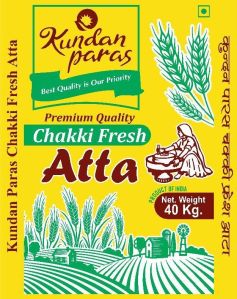 kundan paras fresh 40 kg chakki atta