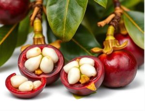 Mangosteens fresh fruit