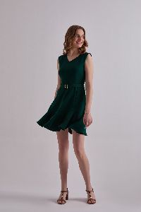 women emerald daze green dress