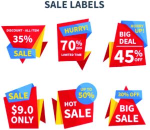 advertisement labels