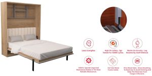 vertical queen wall bed mechanism