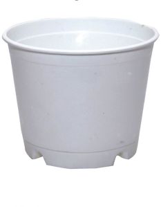 Nursery White Plastic Pot