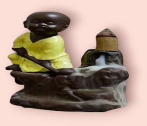 karate monk smoke buddha fountain