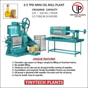 MINI GROUNDNUT OIL MILL PLANT