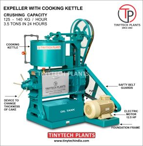 OIL EXPELLER WITH COOKING KETTLE