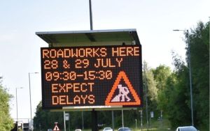 variable message sign board