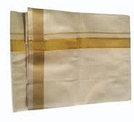 Golden Men Cotton Fancy Dhoti