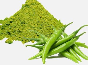 Dehydrated Green Chilli Powder