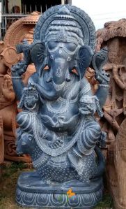 Black stone Ganesha