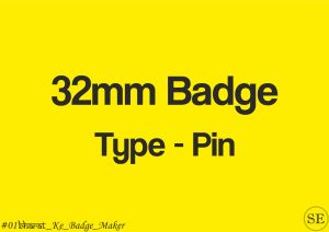 32mm Customized Button Badge with Pin