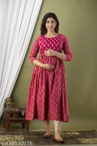 Ladies Printed Maternity Kurti