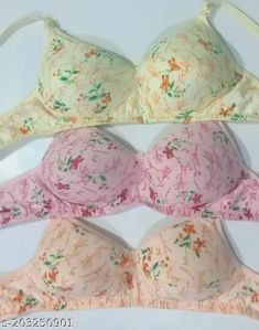 Printed Cotton Padded Bra