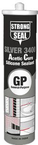 Strong Seal Silver 3400 Acetic Cure Silicone Sealant