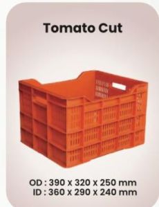 Tamato Cut Plastic Vegetable Crate