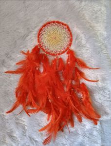 Orange dream catcher