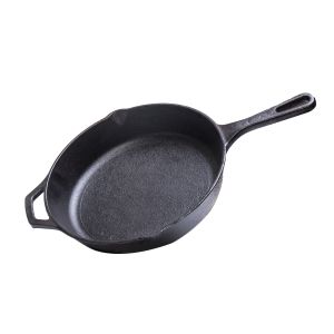 aarogyam 10 inch long handle cast iron skillet fry pan