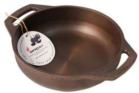 aarogyam inch diameter cast iron induction friendly flat kadai