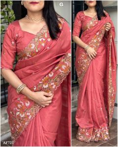 Visca Slub Silk Saree