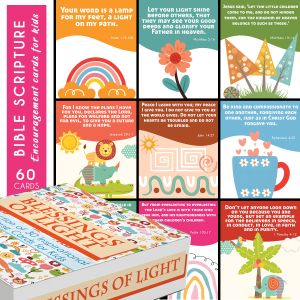 creatie kids blessings of light bible verse cards