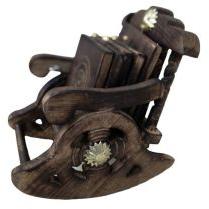 Rectangular Brown Wooden Chair Tea Coaster