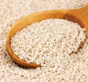 white natural sesame seeds