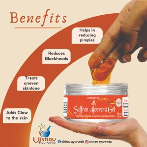 Saffron aloevera gel