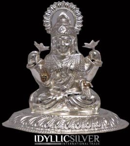 Silver Laxmi statue