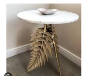 metal agate table