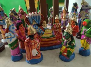 Clay golu dolls