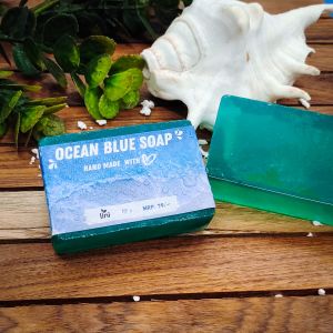 ocean blue hand made soap