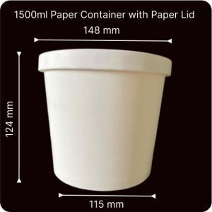 1500ML Paper Containers with Paper Lid