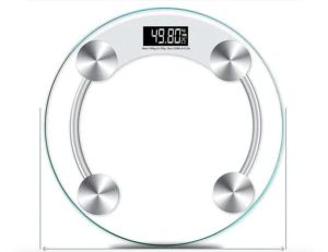 Digital Glass Weight Machine for body weight Round Personal weighing scale