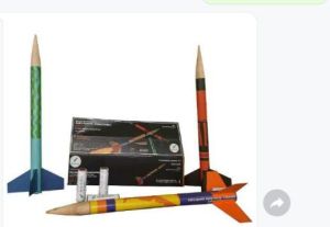 Flying Model Rocket kit with A class Rocket motors