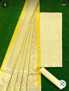 Unstitched Banarasi Chanderi Suits